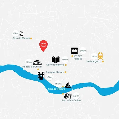 펜션 Inner Center Porto